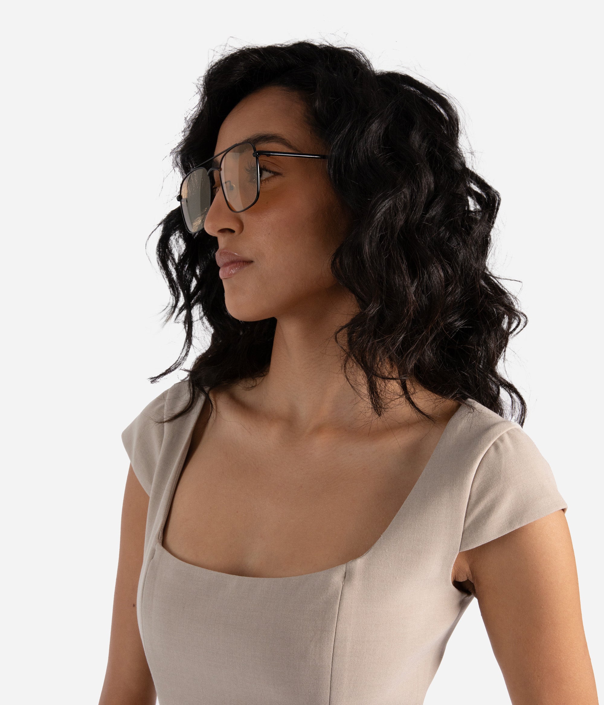 Matt & Nat Ruth Aviator Sonnenbrille schwarz polarisiert