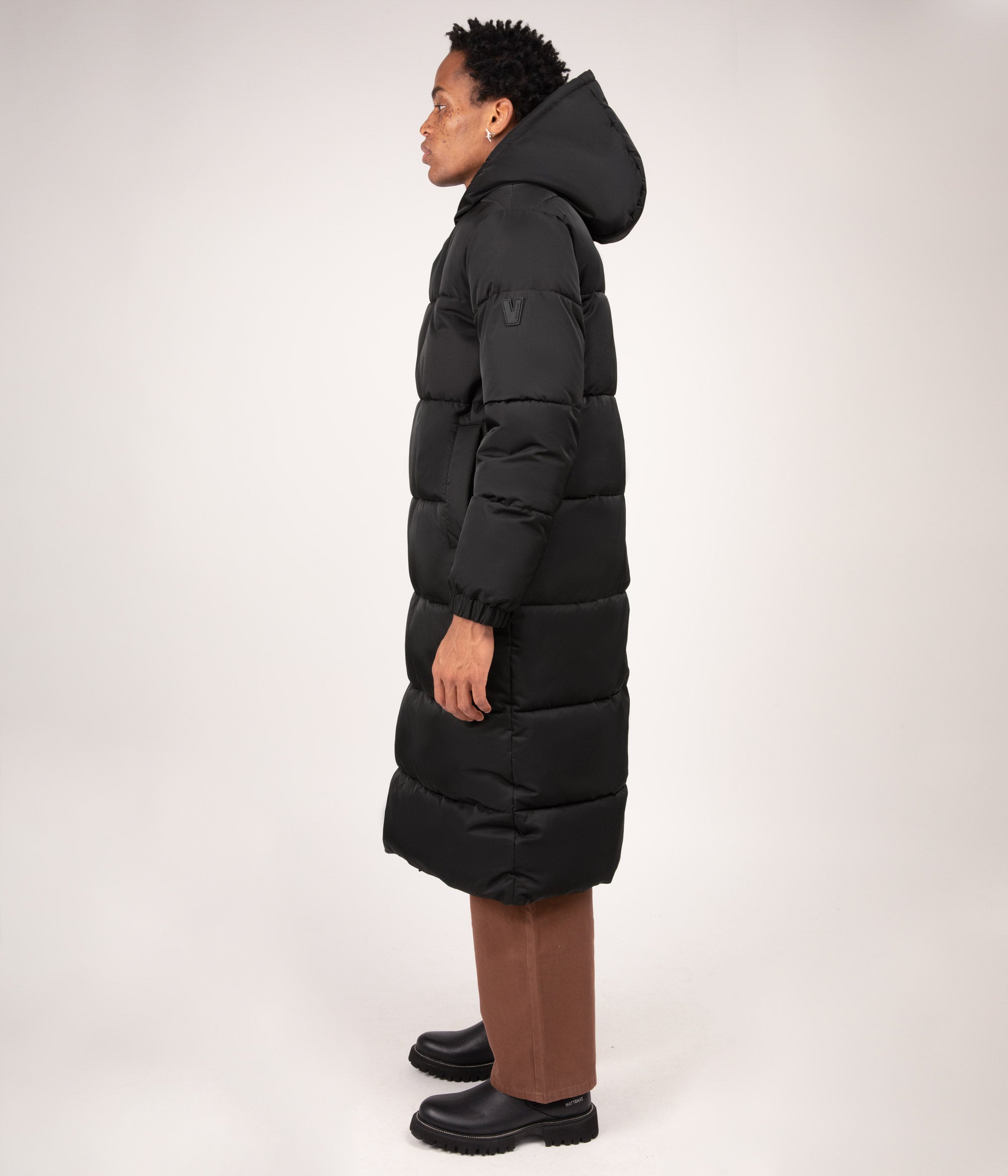 Matt & Nat Bertan Puffermantel Schwarz Gr. M -25 Grad