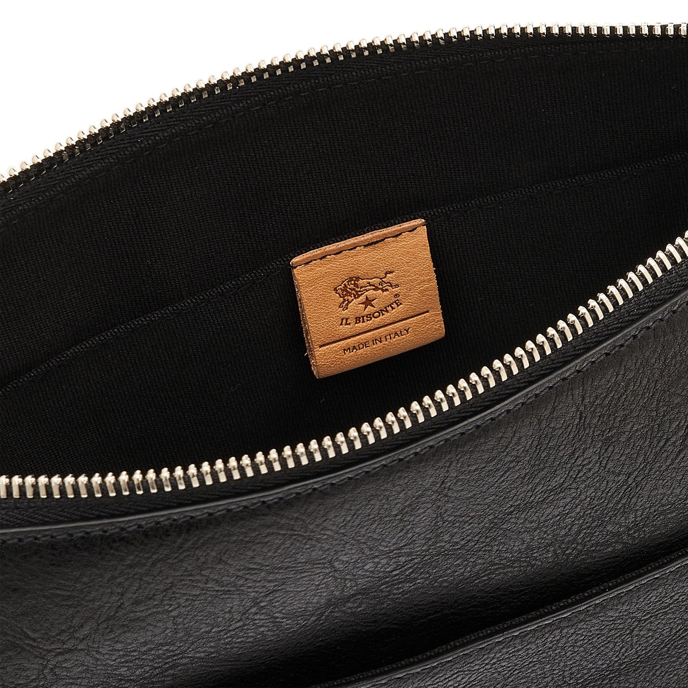 Il Bisonte Oriuolo Umhängetasche Schwarz Vintageleder Herren