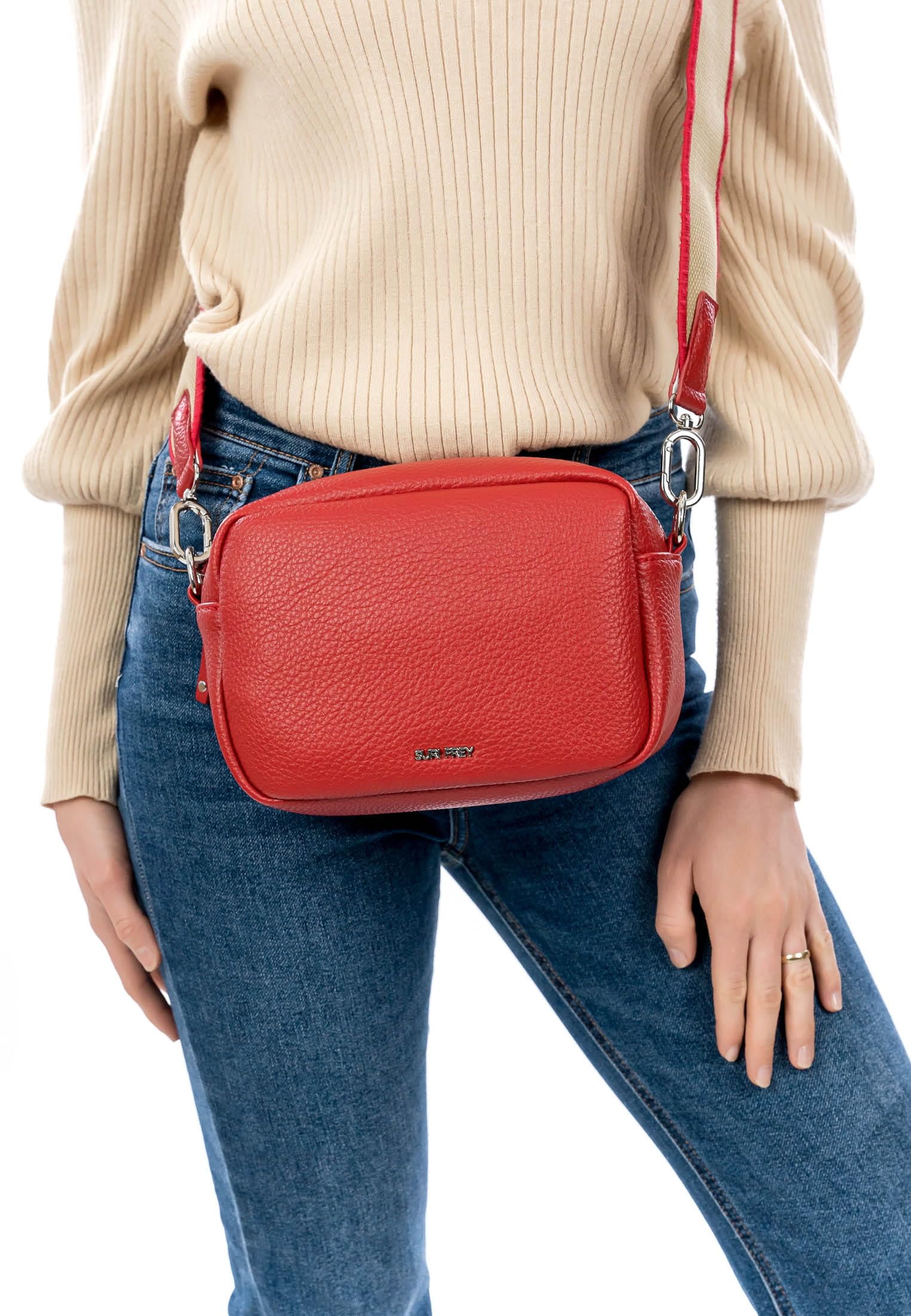SURI FREY SFY Hanny Shoulderbag Umhängetasche Rot Zipper