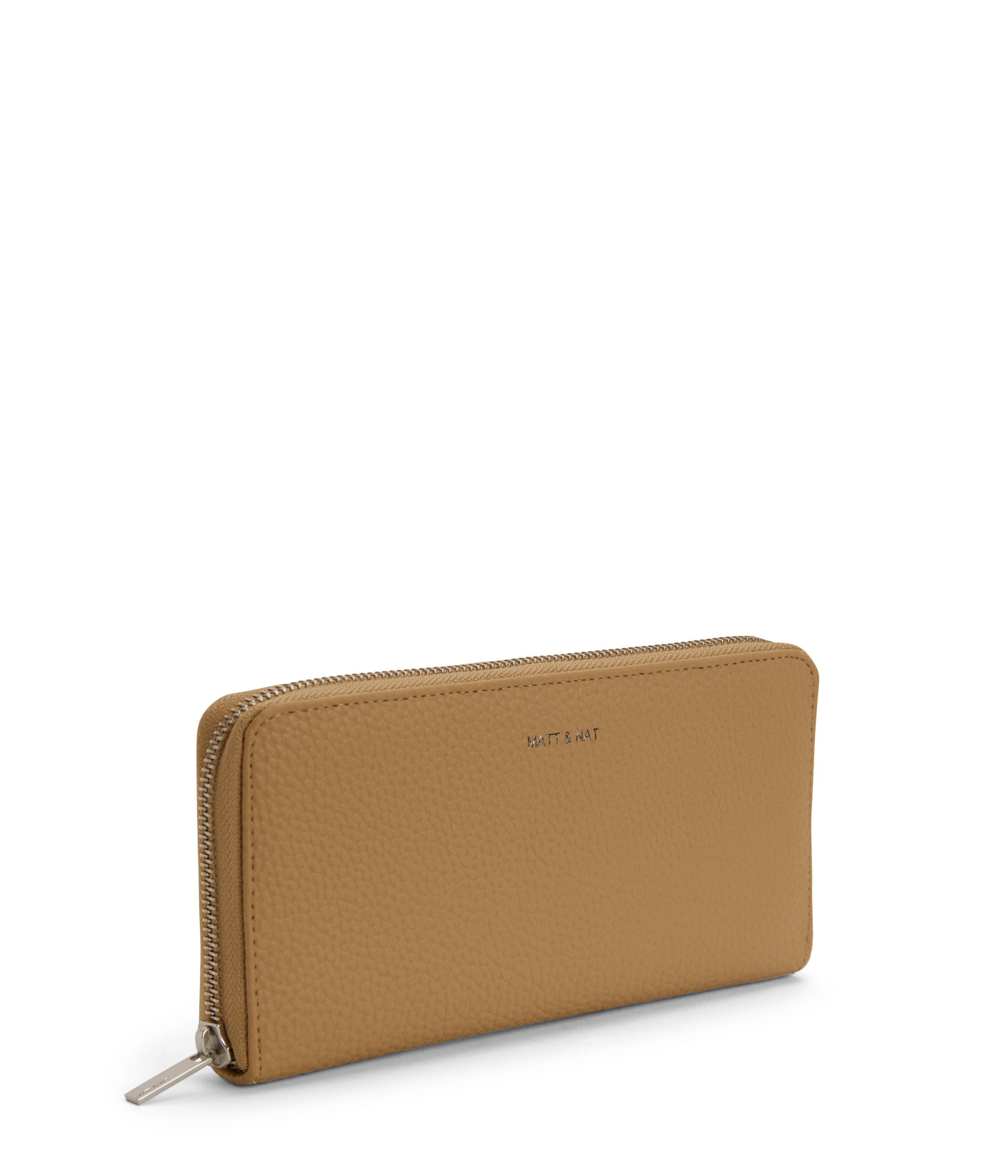 Matt & Nat Purity Central Wallet Schwarz Reißverschluss