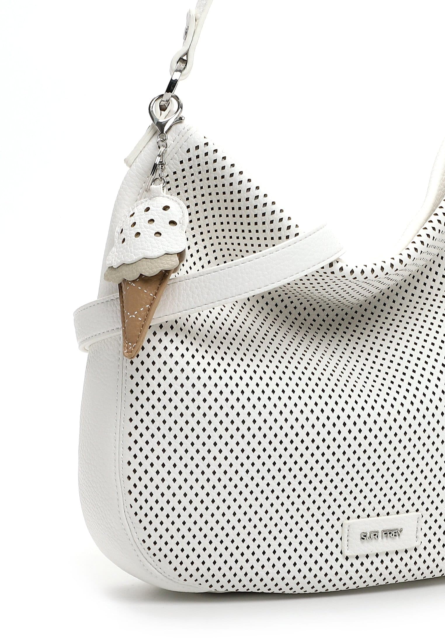 SURI FREY Cilly Bucket Bag L Schultertasche White weiß