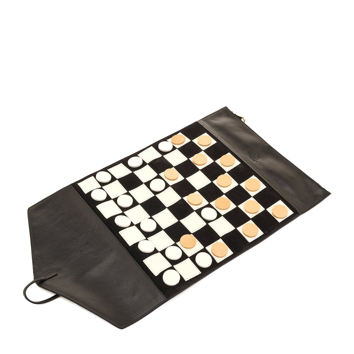 Il Bisonte Home Schachspiel schwarz Leder