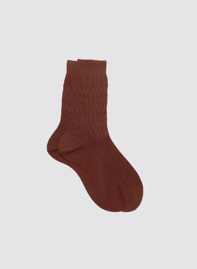 Maria la Rosa WD009LI0616 Socken Cocco Zopf-Baumwolle
