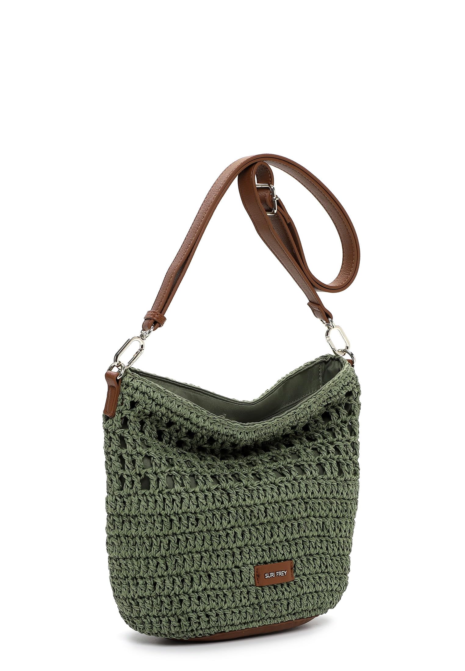 SURI FREY Marley Crossover Bag Umhängetasche Khaki Bast
