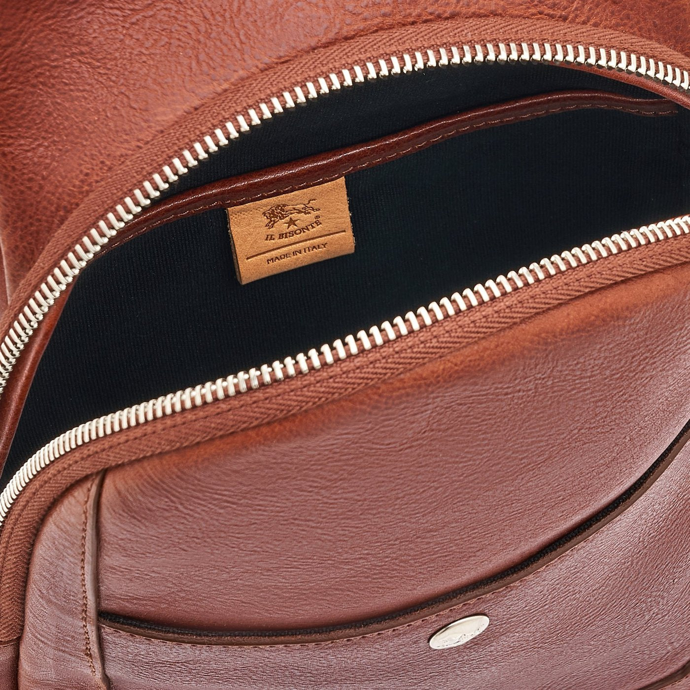 Il Bisonte Cosimo Sling-Rucksack Sepia Vintage-Rindsleder