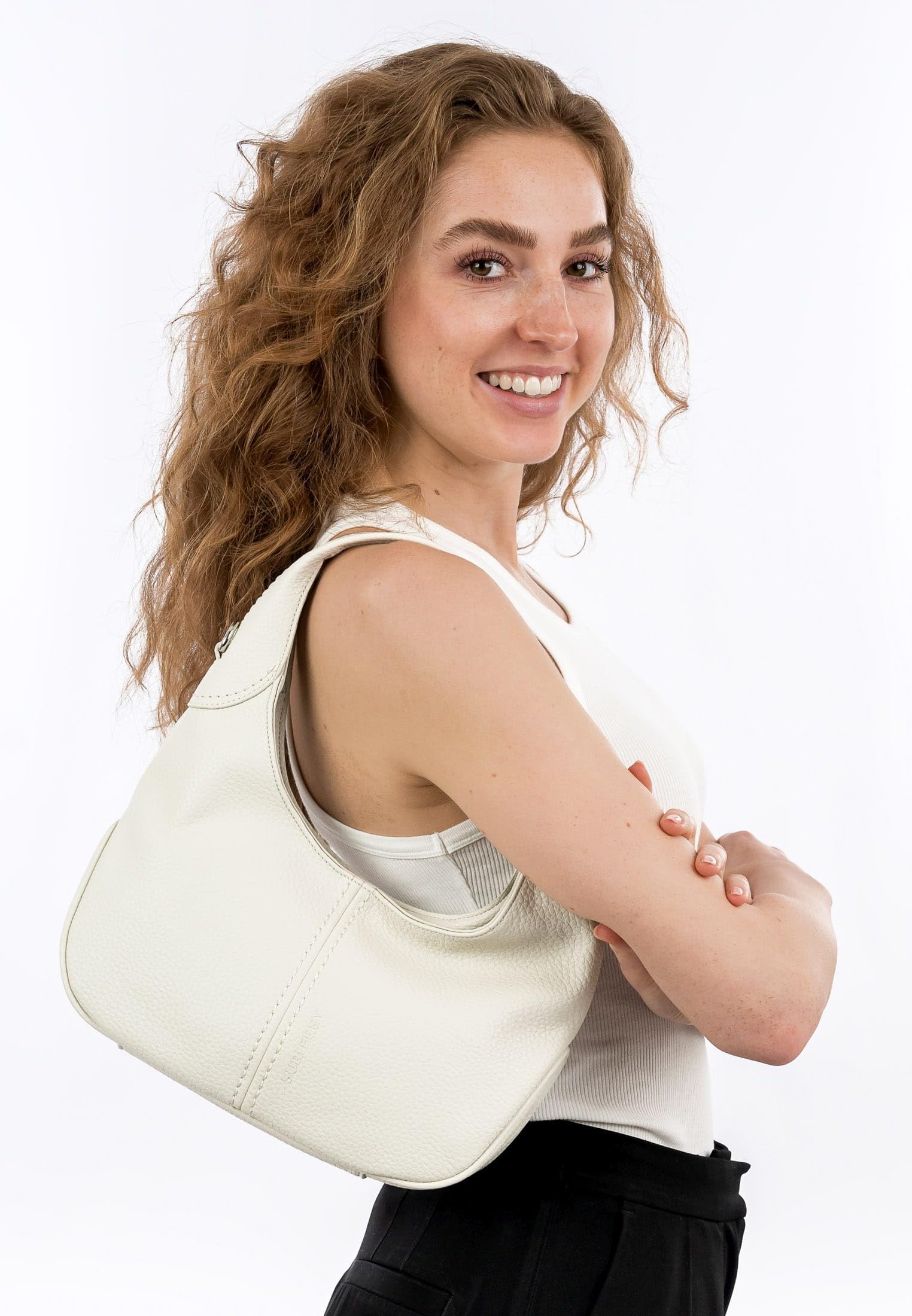 SURI FREY Nessy Shoulder Bag M Schultertasche Beige