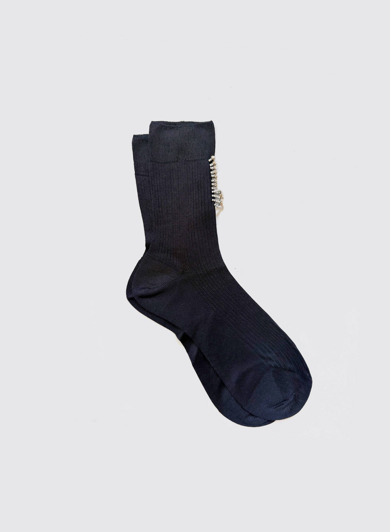 Maria la Rosa Marrakech Socken Dark Grey Seide Schmuck