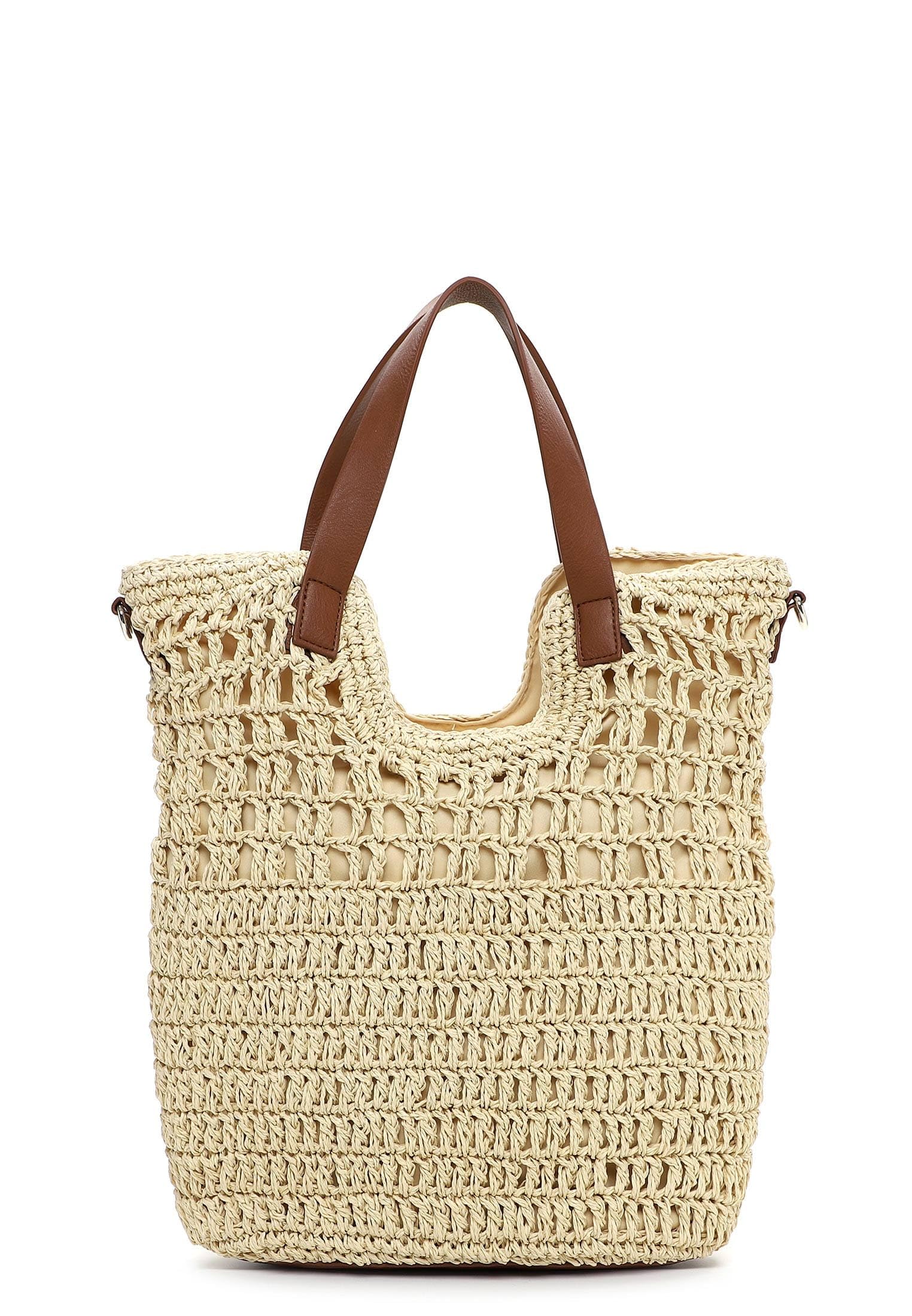 SURI FREY Marley Cityshopper Shopper Beige Bast 34 cm