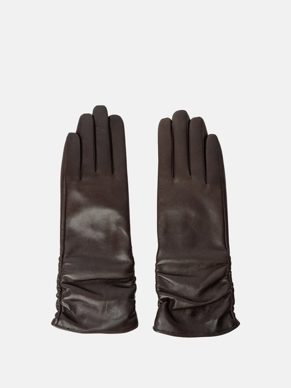 RE:DESIGNED Anvi Wool 5353 Lederhandschuhe Warm Brown