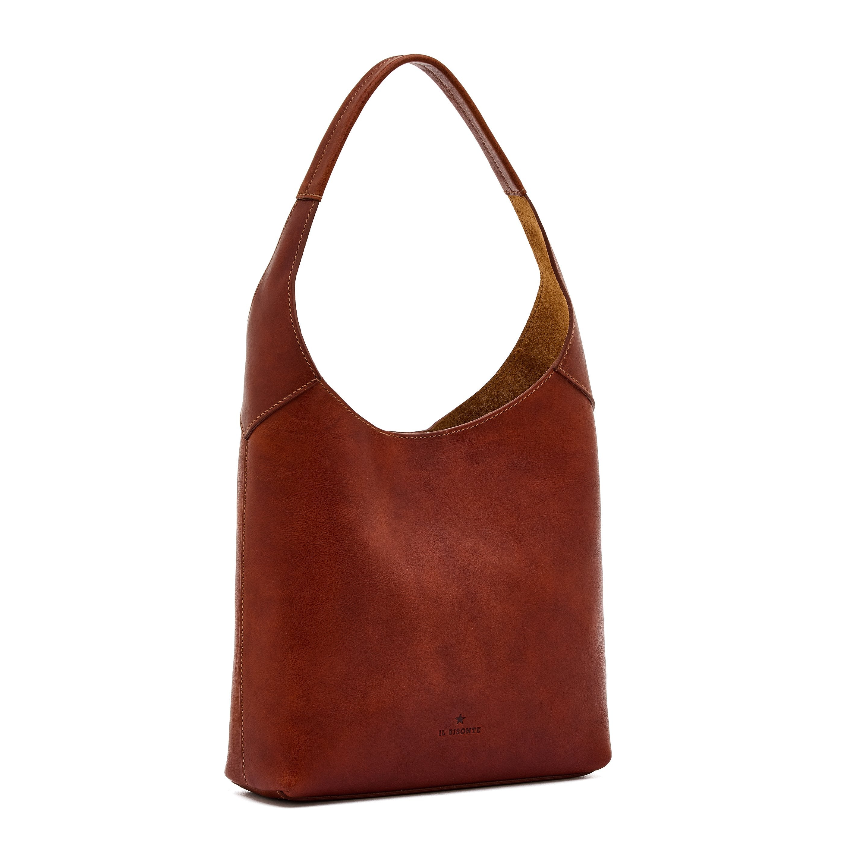 Il Bisonte Le Laudi Schultertasche Seppia Vollleder