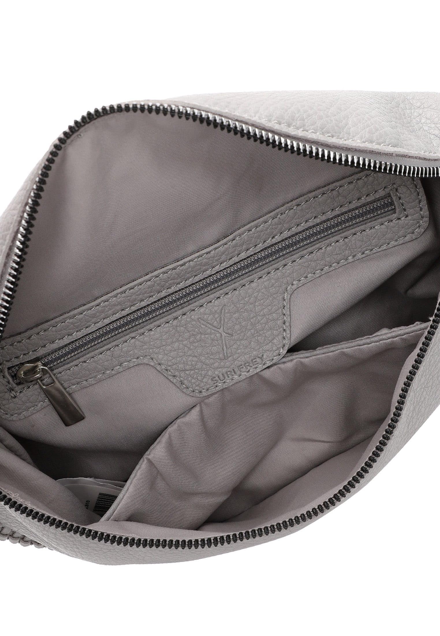 SURI FREY Franzy Handbag with Zipper Umhängetasche Hellgrau