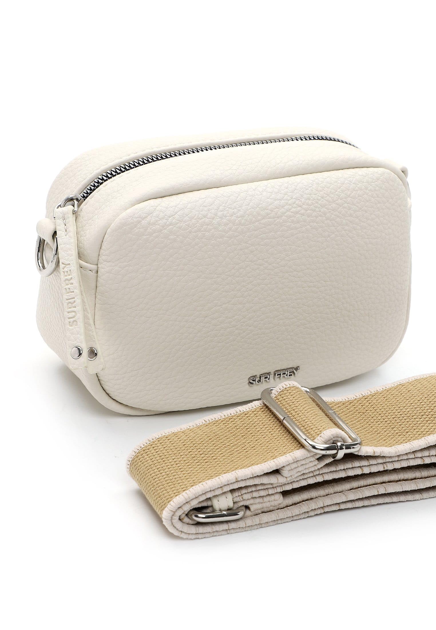 SURI FREY Hanny Crossbody Umhängetasche Beige 18cm