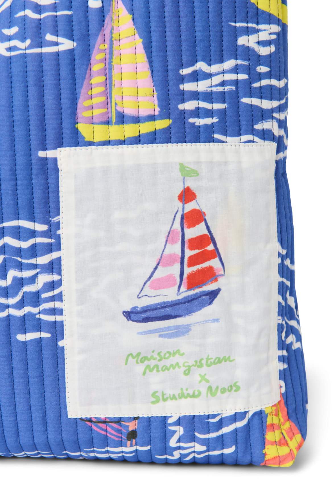 Studio Noos Barcos Beach Bag Strandtasche Blau Bunt