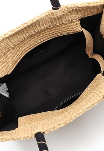 SURI FREY Kirsty Cityshopper M Schultertasche Schwarz-Kombi Bastoptik