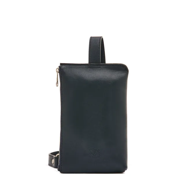 Il Bisonte Duccio Bauchtasche Leder dunkelblau