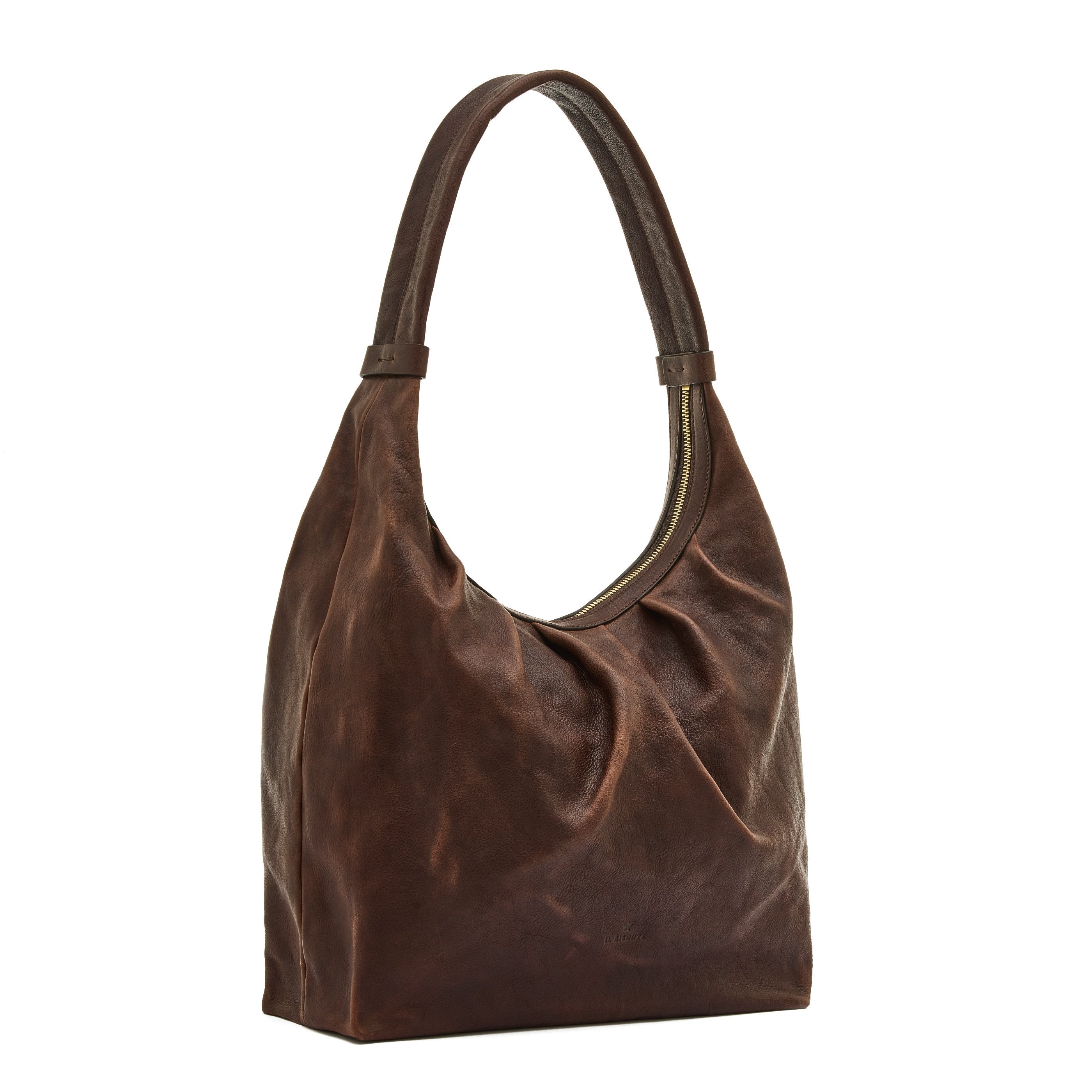 Il Bisonte Accademia Hobo Handtasche Caffè Vollleder