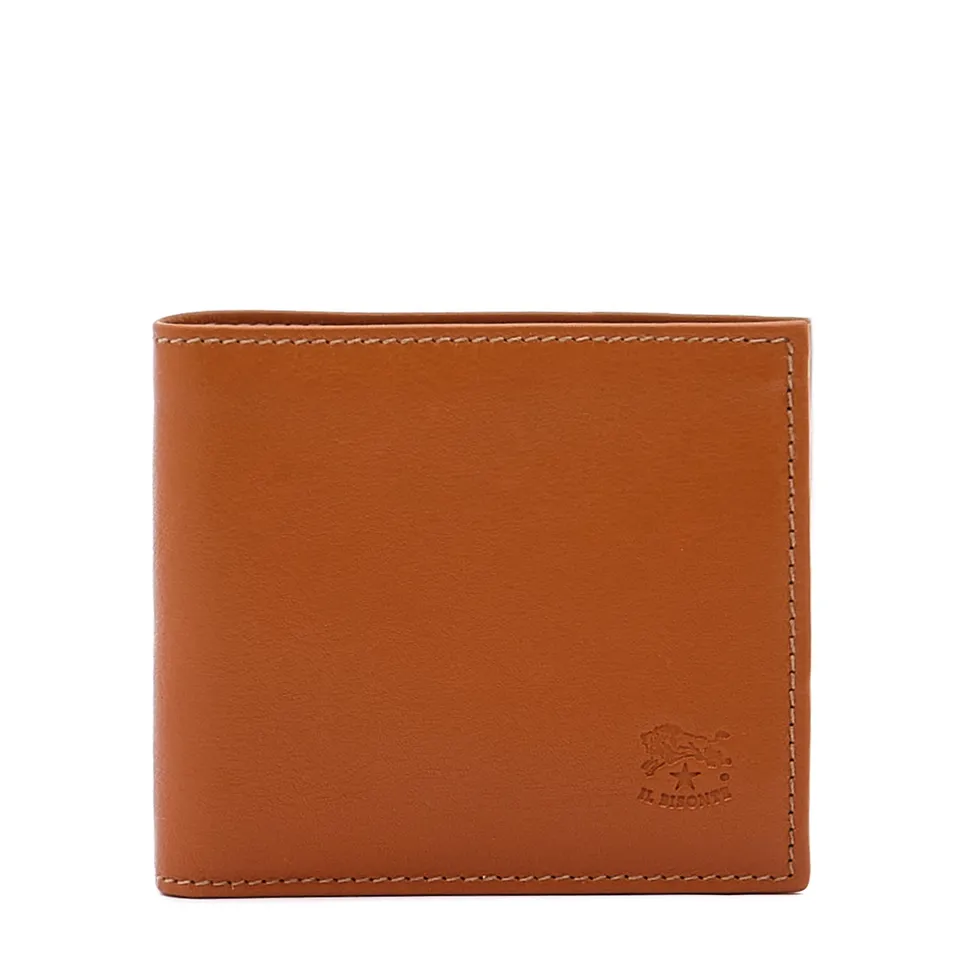 Il Bisonte Portafoglio Geldbörse Karamell Vollleder Bifold