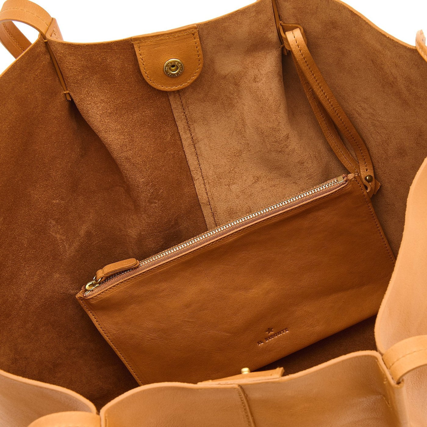 Il Bisonte Nina Shopper Natur Vollleder Damen