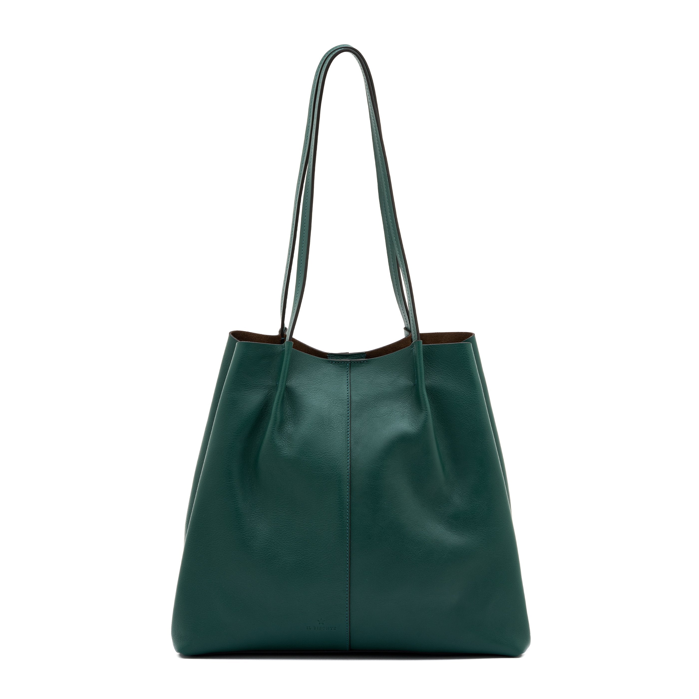 Il Bisonte Nina Handtasche Oleandergrün Vollleder