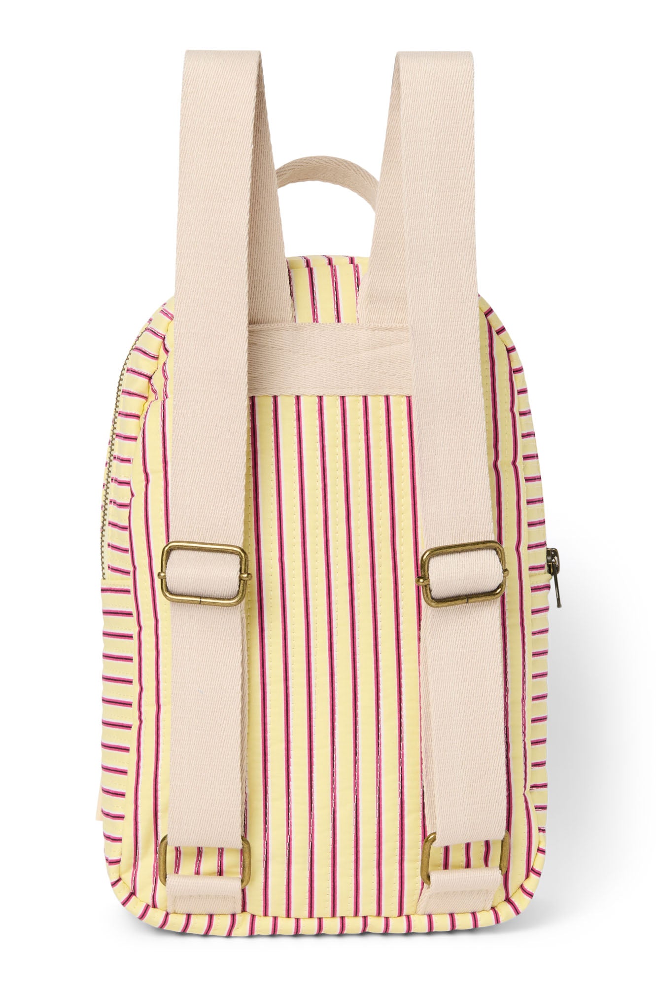 Studio Noos Poplin Striped Mini Rucksack Butter Yellow für Kinder