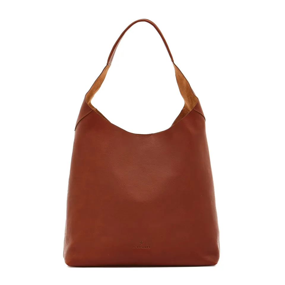 Il Bisonte Le Laudi Schultertasche Seppia Vollleder