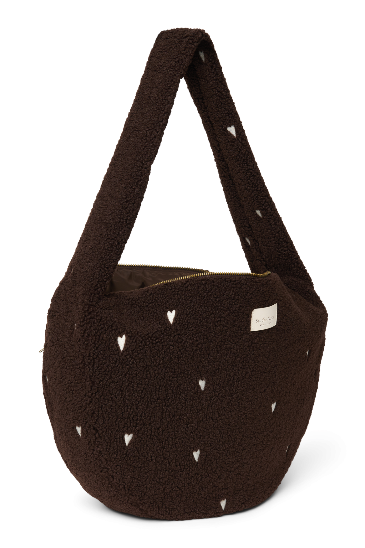 Studio Noos Teddy Cross Body Bag Umhängetasche Schoko Hearts