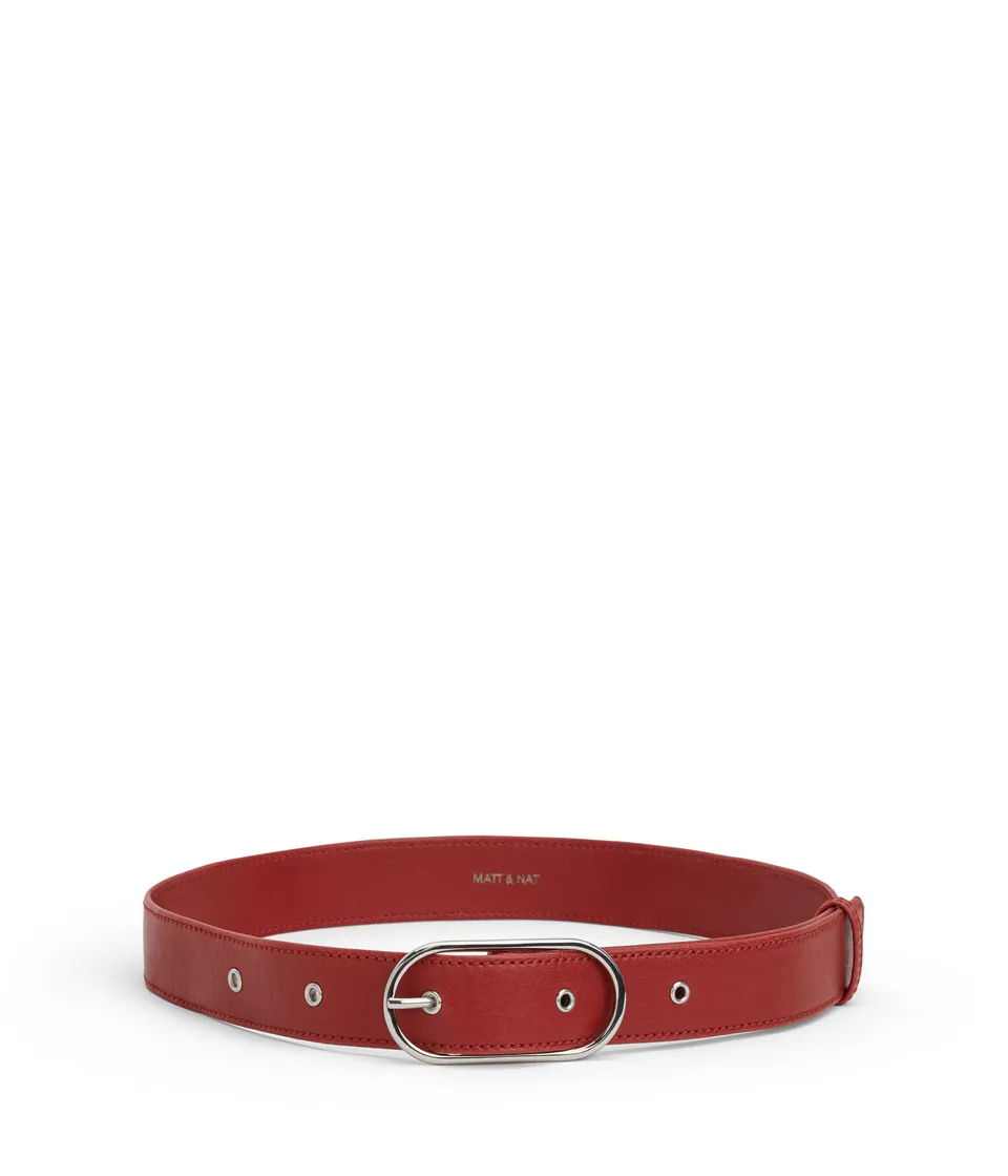 Matt & Nat NEIL Gürtel schwarz vegan 3 cm