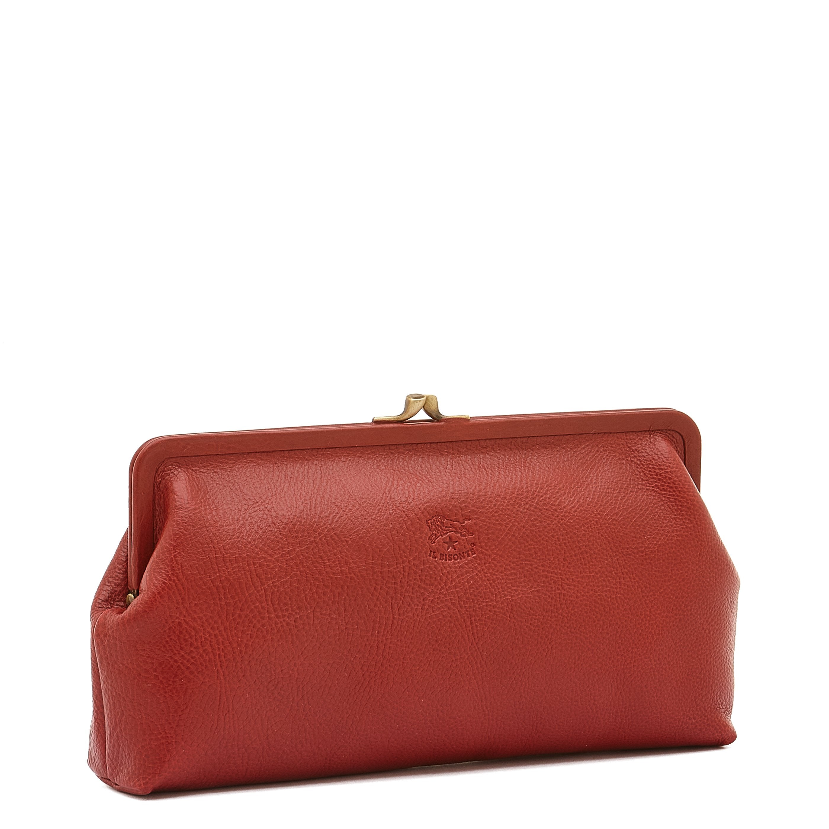 Il Bisonte Manuela Pochette rot Vollleder Clutch