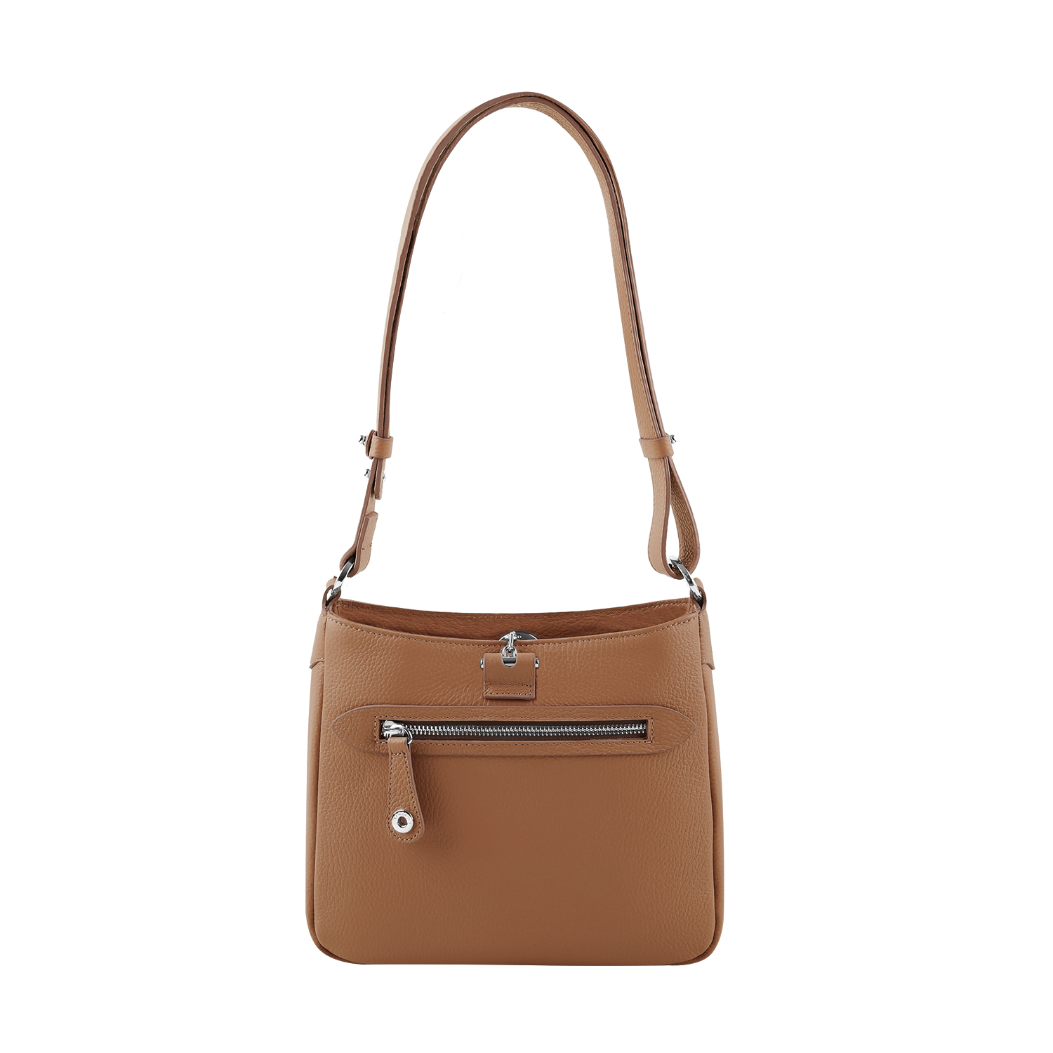 Lamarthe Paris Umhängetasche Cognac Vollleder
