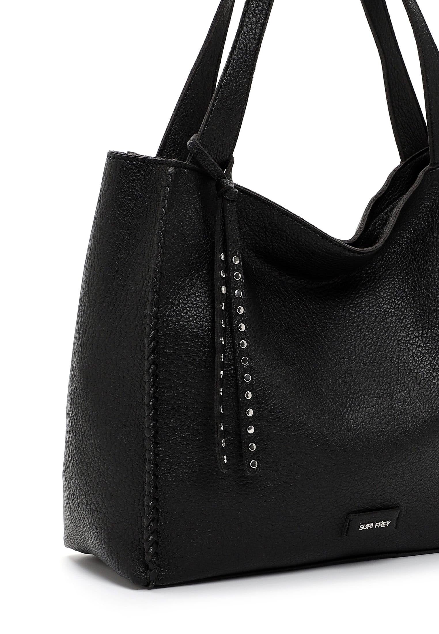 SURI FREY Franzy Cityshopper M Schultertasche Schwarz A4