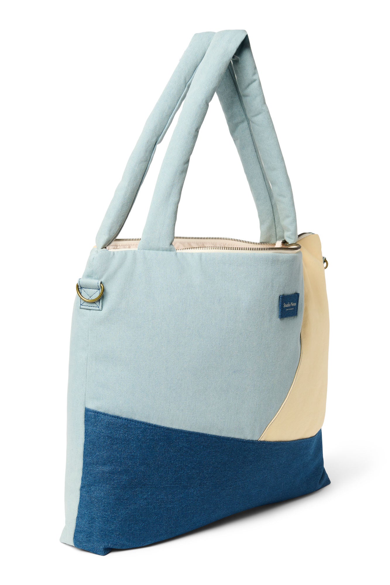 Studio Noos Patchwork Wickeltasche Denim