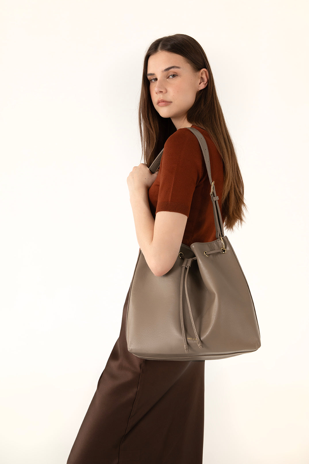 Matt & Nat Jan Theme Beuteltasche Schwarz vegan