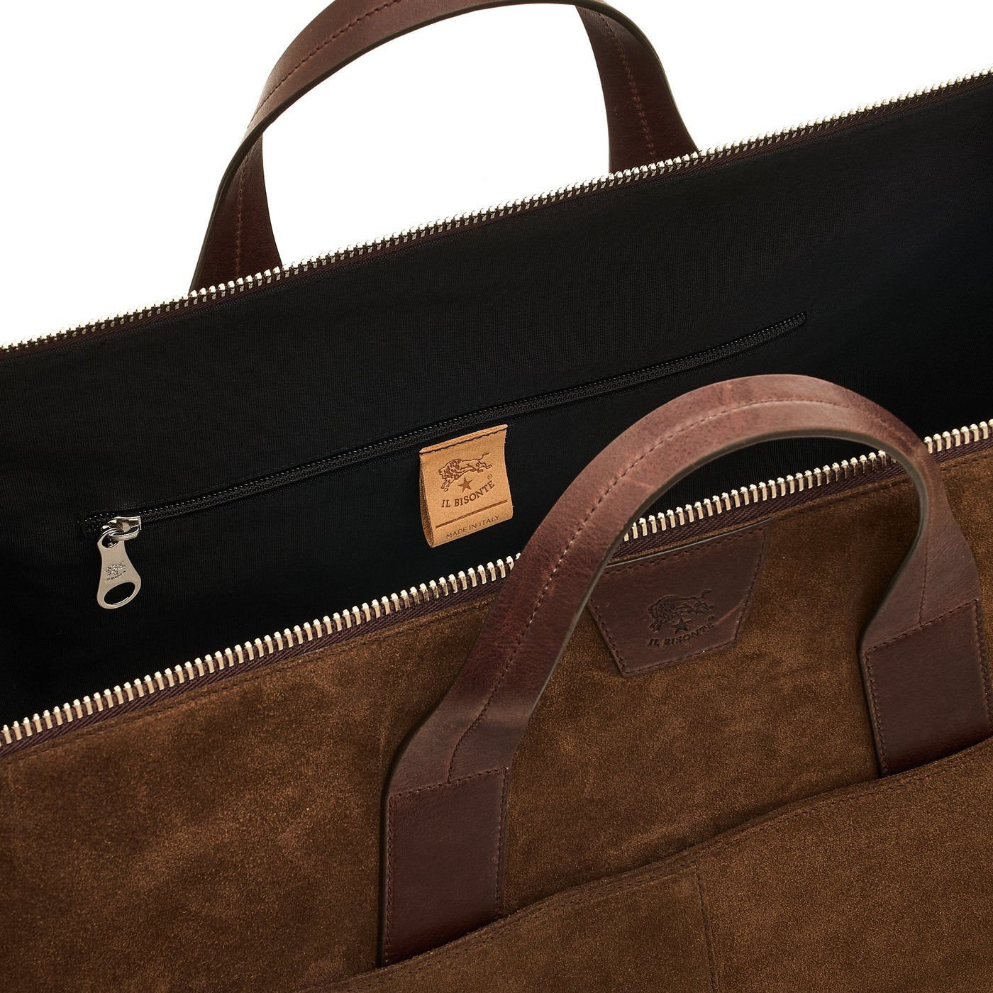 Il Bisonte Galileo Reisetasche Testa di Moro Suede
