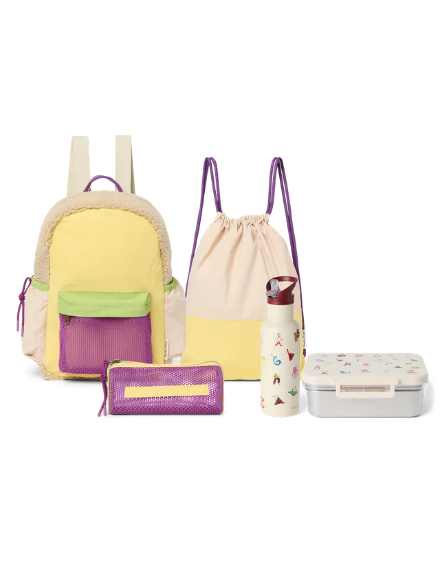 Studio Noos Back to School Set 500ML Schulset Beige 5-teilig