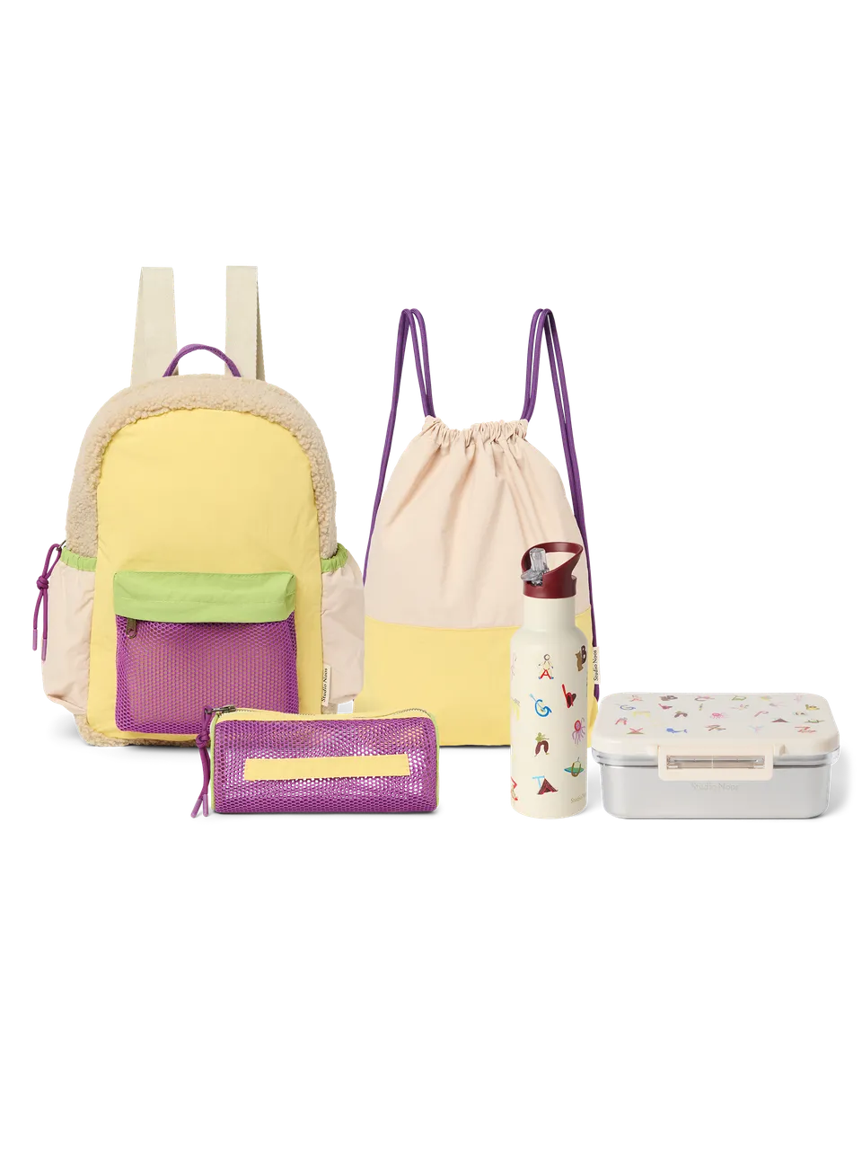 Studio Noos Back to School Set 500ML Schulset Beige 5-teilig