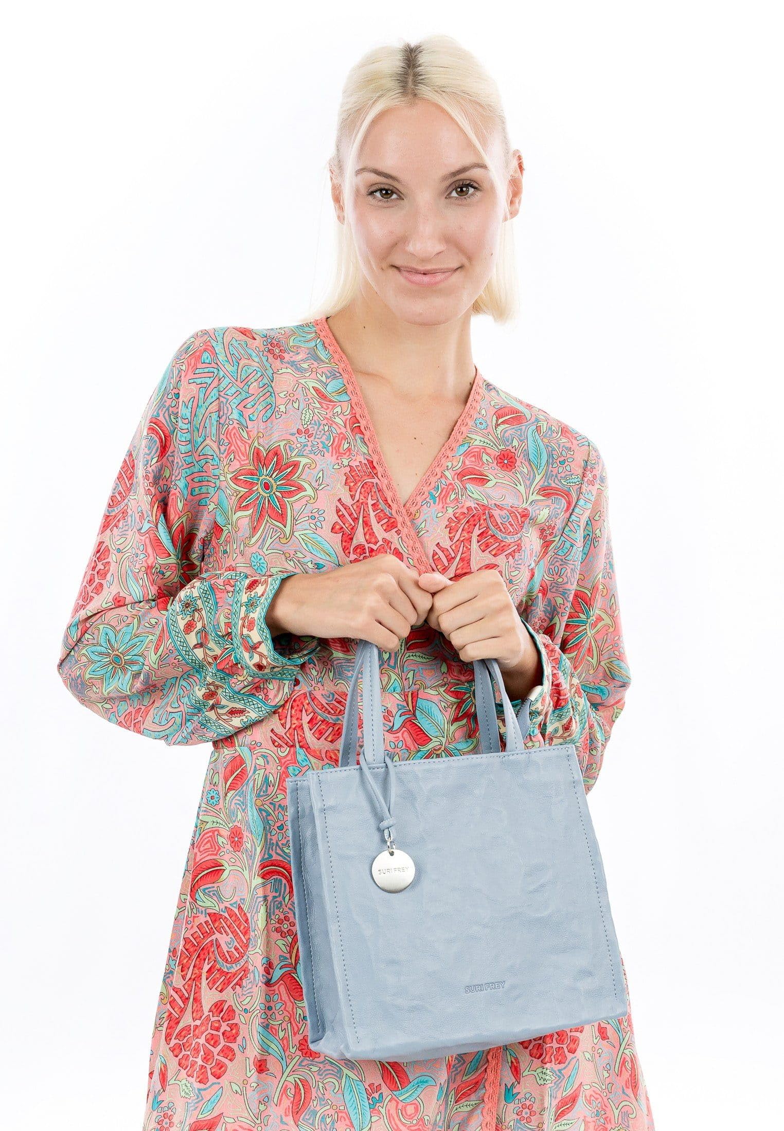 SURI FREY Haley Cityshopper XS Handtasche Denim hellblau