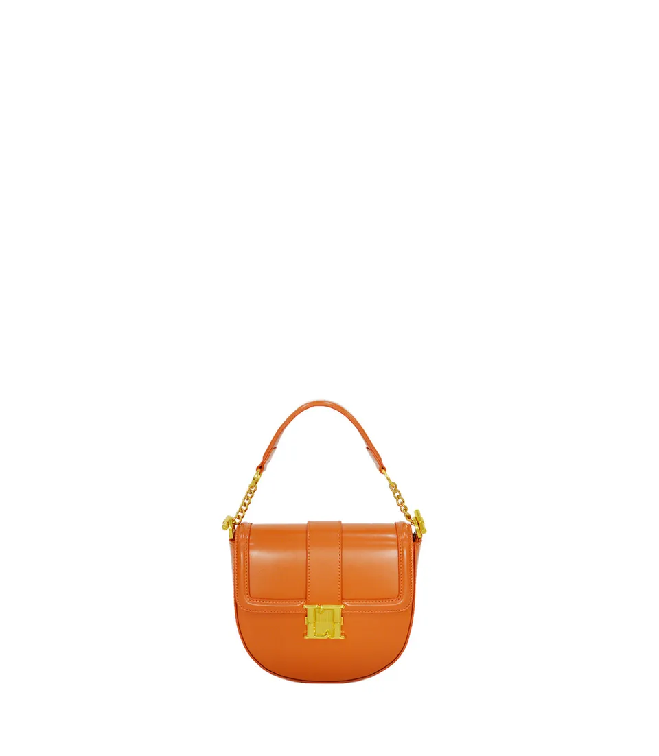 Lamarthe Bella Umhängetasche Orange Spaltleder