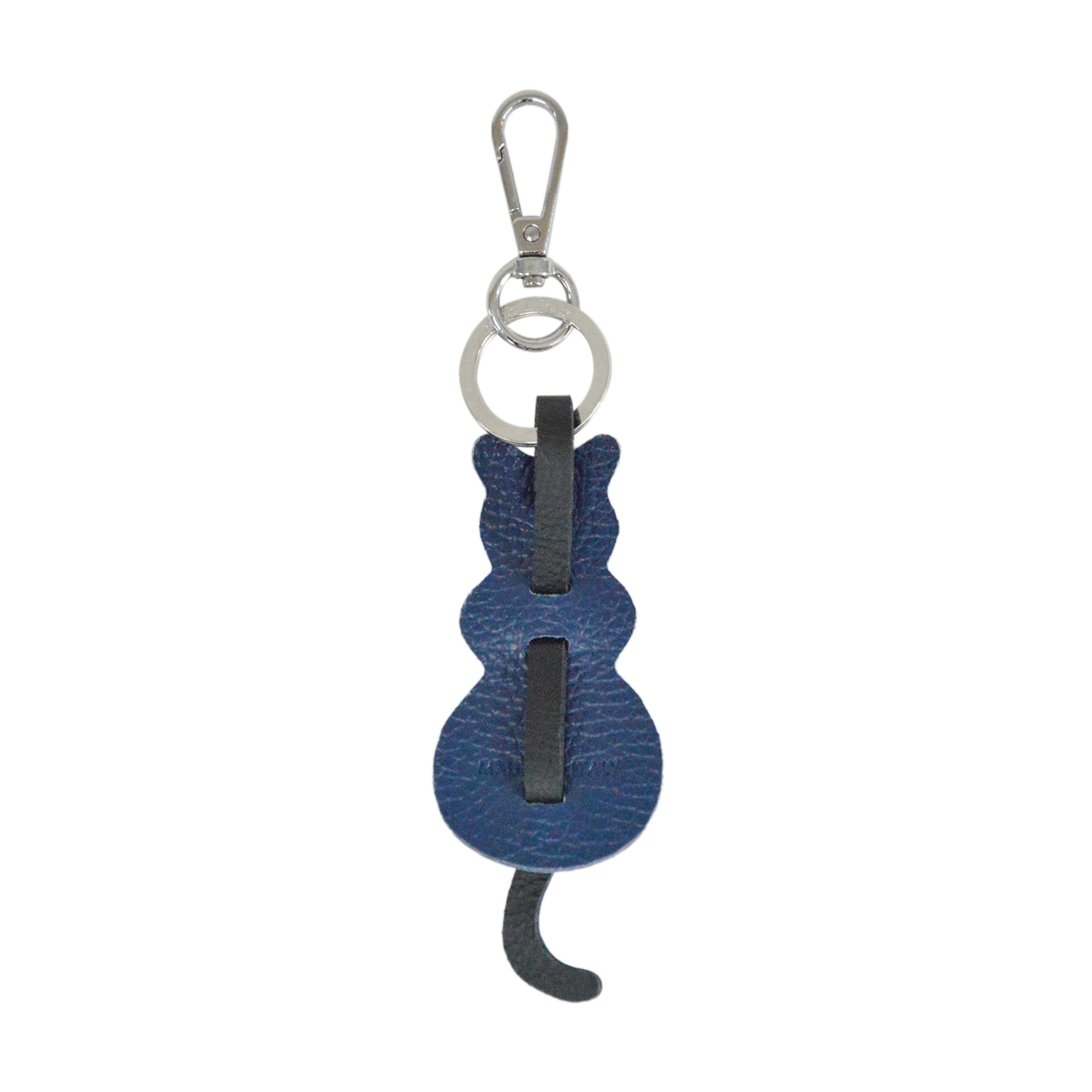 Lamarthe Cupidon Charms Schlüsselanhänger Marine Vollleder