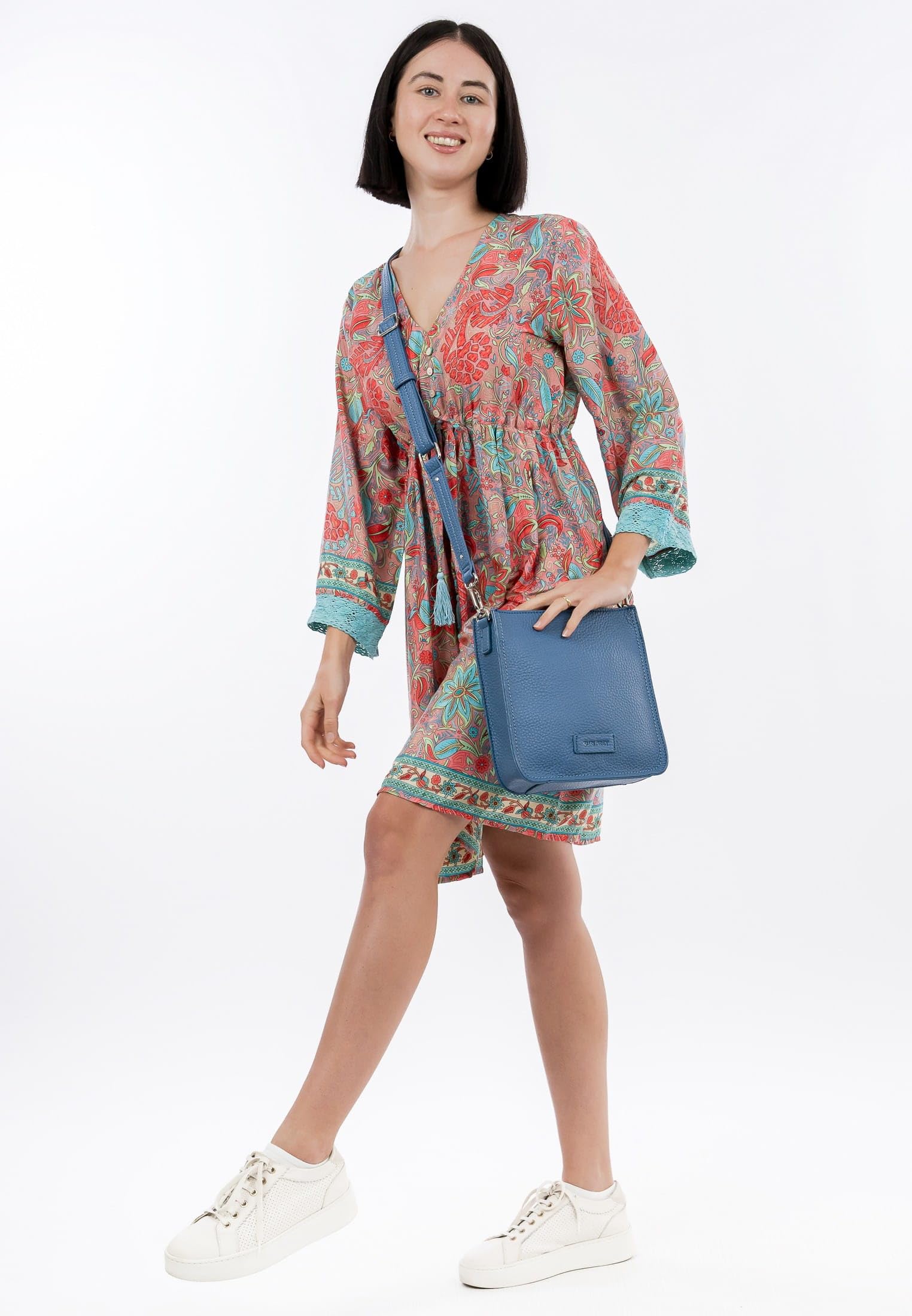 SURI FREY Berly Crossbody Bag Umhängetasche Denim Blau
