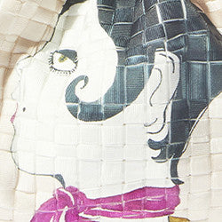 Maria la Rosa Ondina Mini Game Clutch Cipria Print