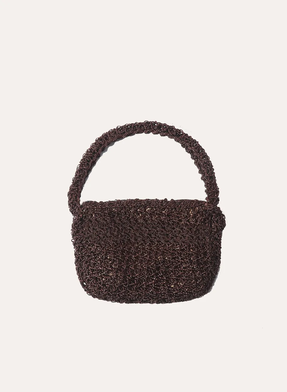 Maria la Rosa Lee Mini Tasche Braun Metallic