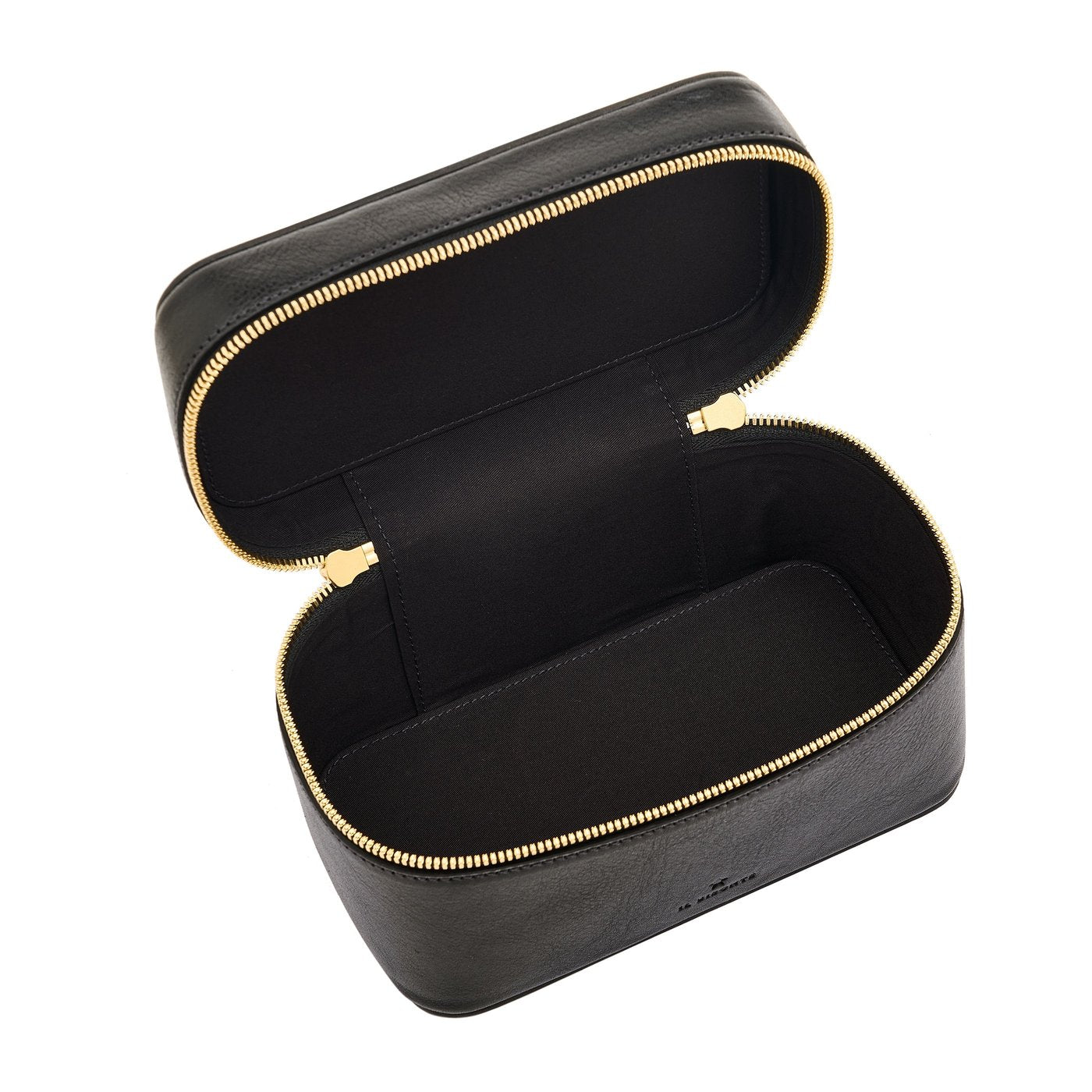 Il Bisonte Musa Kosmetiktasche Schwarz Leder