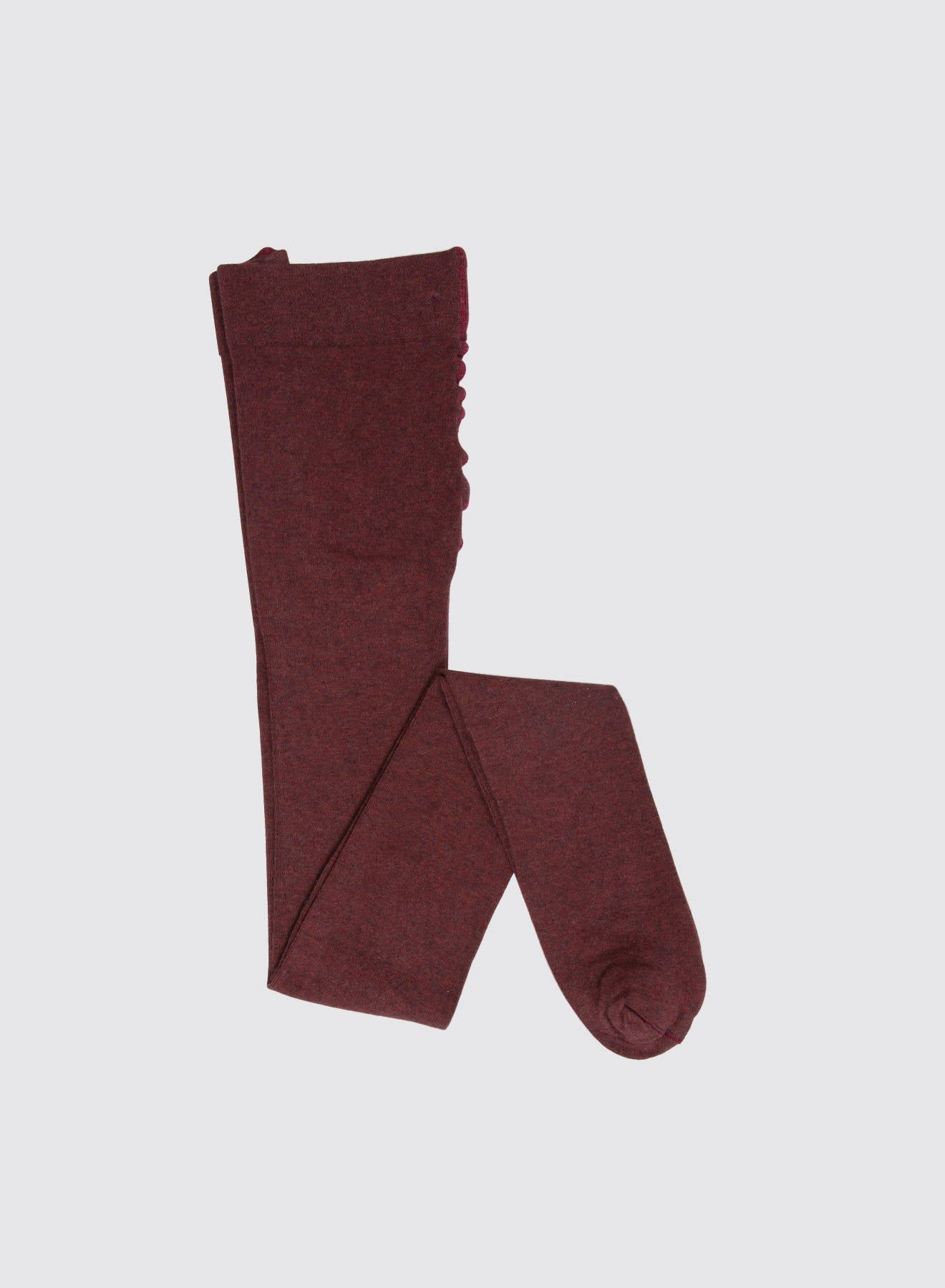 Maria la Rosa Liebe Basic Tights Bordeaux Wollstrumpfhose