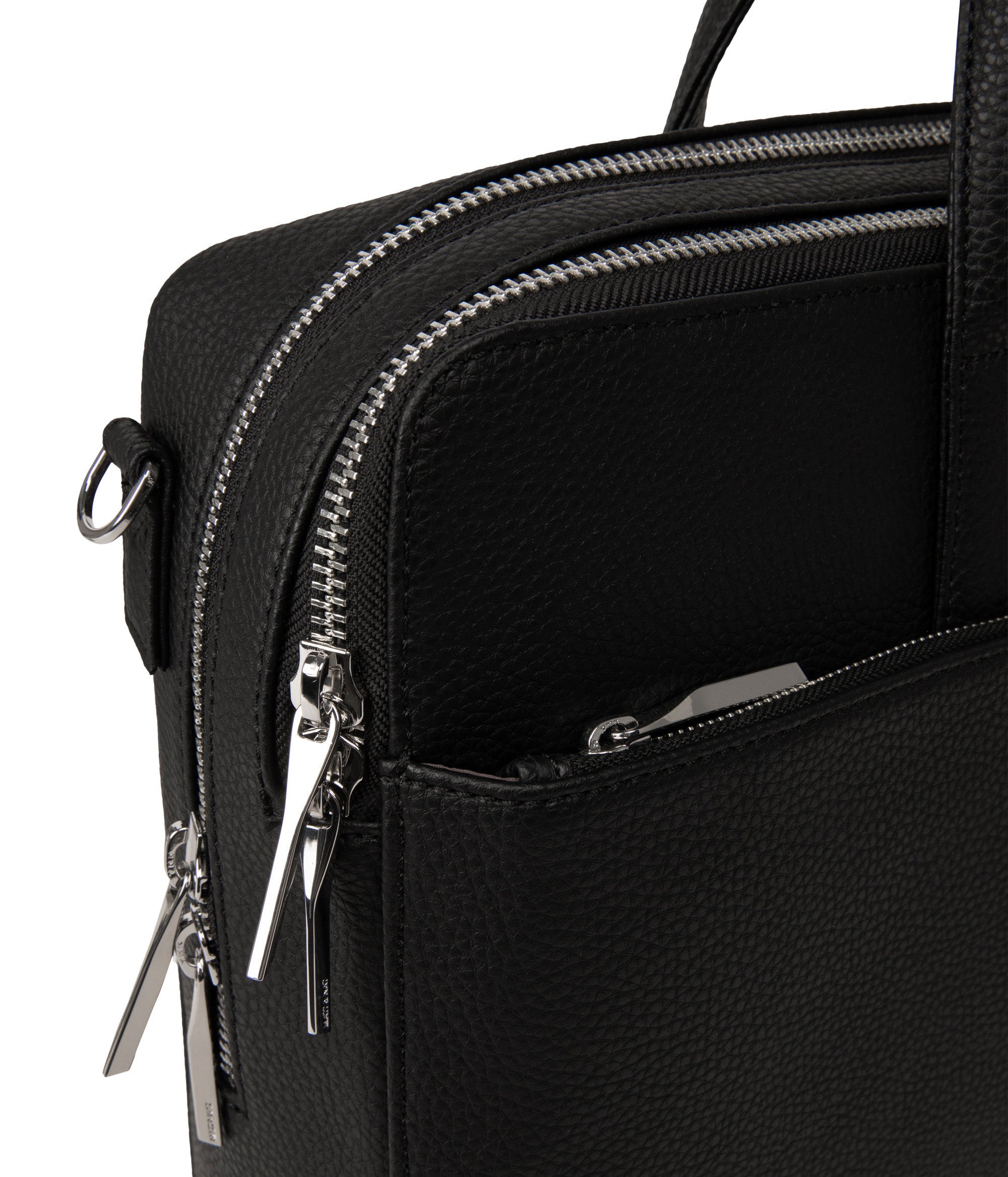 Matt & Nat TOM Aktentasche schwarz Grain 15 Zoll
