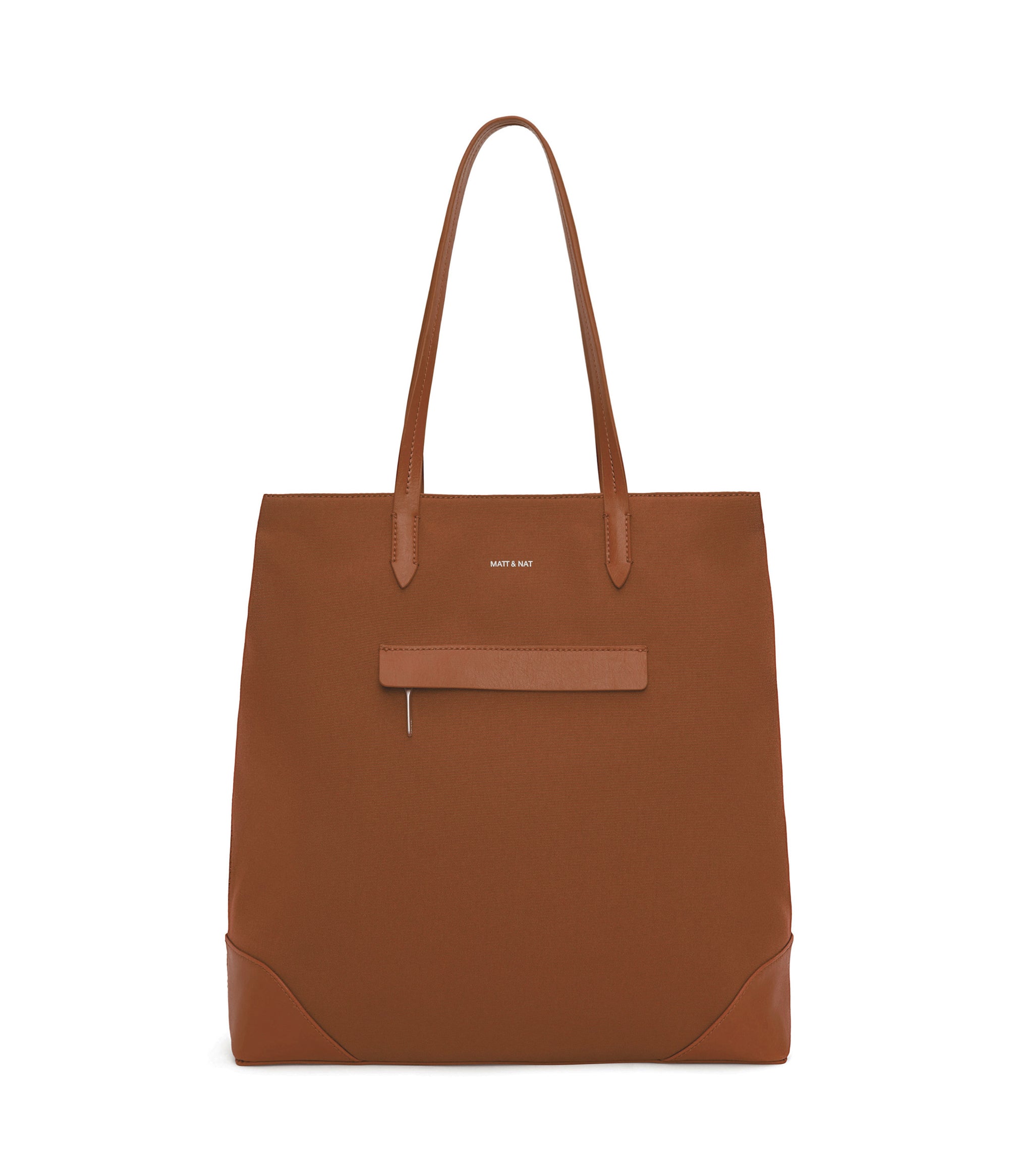 Matt & Nat Leiden Canvas Shopper Schwarz Laptop