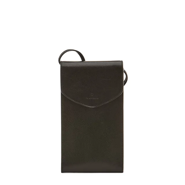 Il Bisonte Bigallo Handytasche schwarz Vollleder