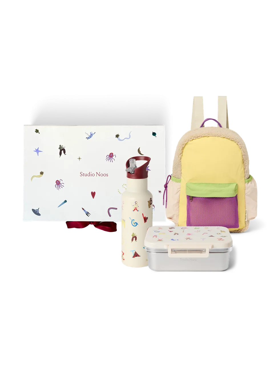 Studio Noos Back to School Geschenkset 500ML Beige Edelstahl