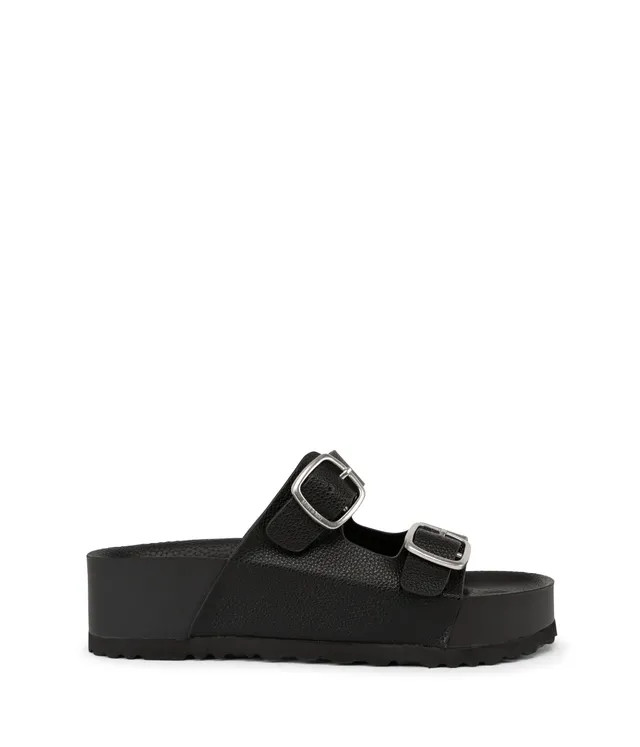 Matt & Nat Olaya vegane Sandalen schwarz Doppelriemen