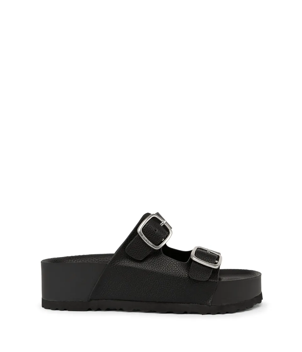 Matt & Nat Olaya vegane Sandalen schwarz Doppelriemen